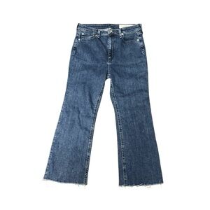 Rag & Bone Cropped Raw Hem Jeans Size 28